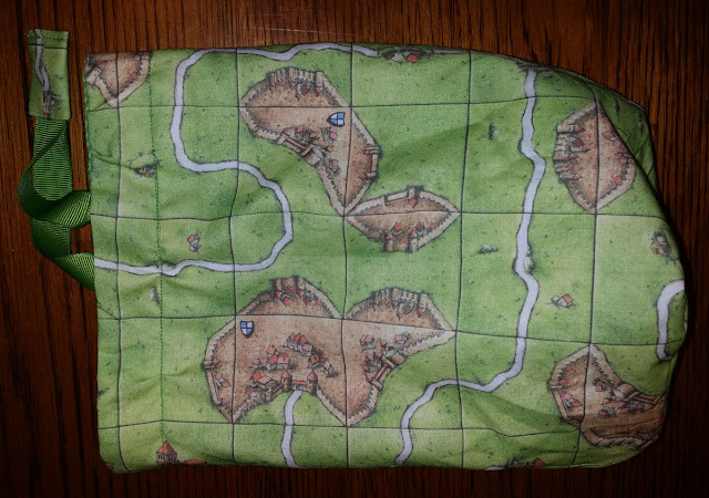 Carcassonne Draw bag by Knitfink