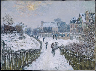 Boulevard St.Denis, Argenteuil, Snow Effect, 1875