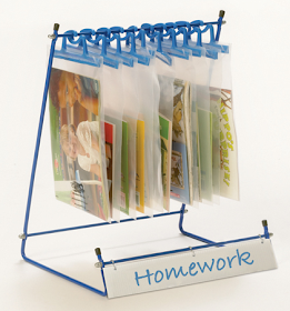 tabletop bag stand for homework, projects, etc.