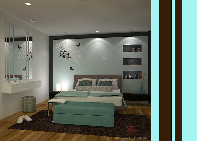 My Turquoise room 3d interior scene.. hope you like it! title=