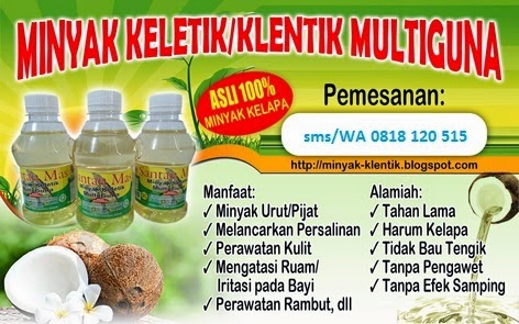 Jual Minyak Klentik - Kletik - Keletik - Kelentik eceran 