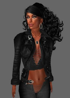 Second Life Biker Chick