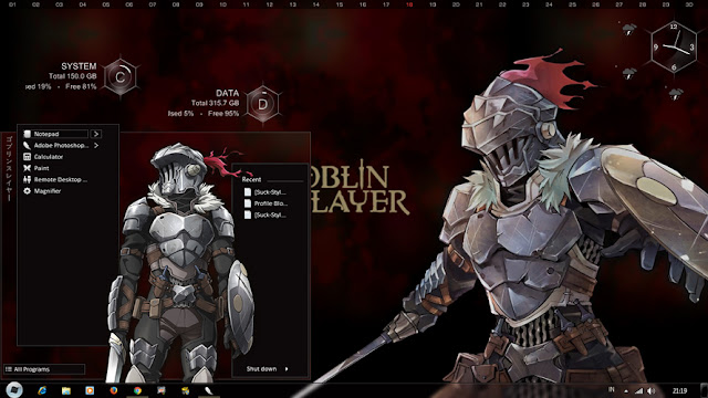 Windows 7 Theme Goblin Slayer by Bashkara