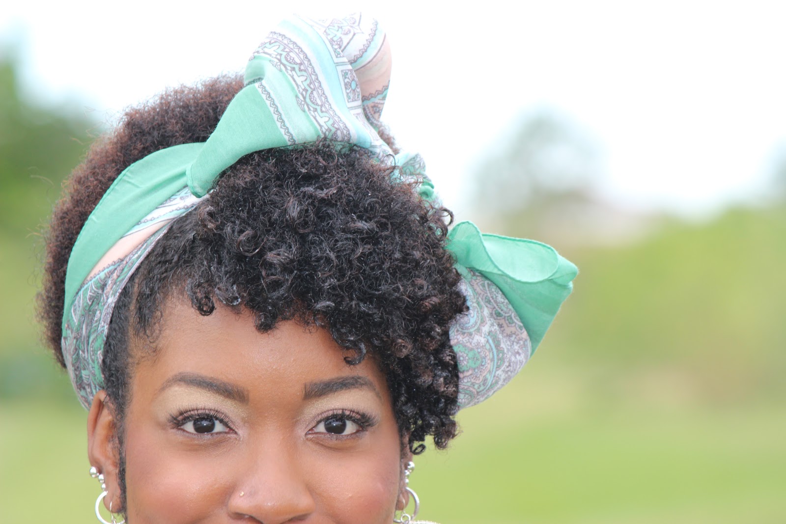 Natural Hairstyles With Scarf