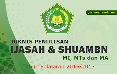 juknis penulisan ijasah dan shuambn 206-2017