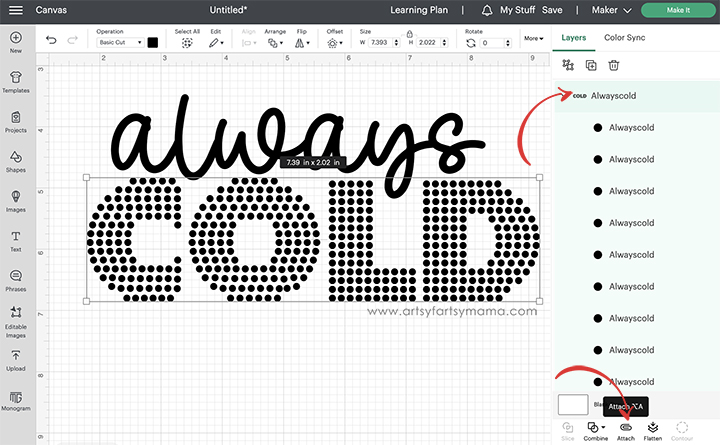 Free "Always Cold" SVG Cut File