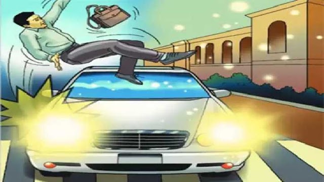 उधम सिंह नगर : हादसा, कार की टक्कर से युवक हवा में उछला