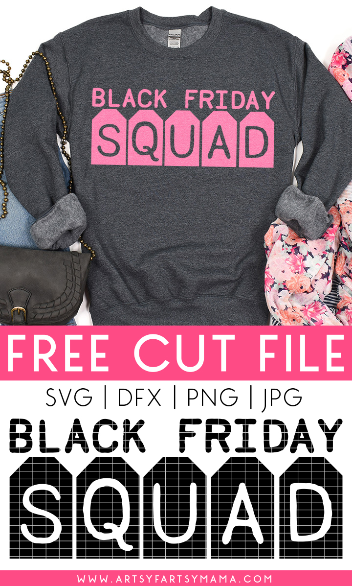 Free "Black Friday Squad" SVG Cut File