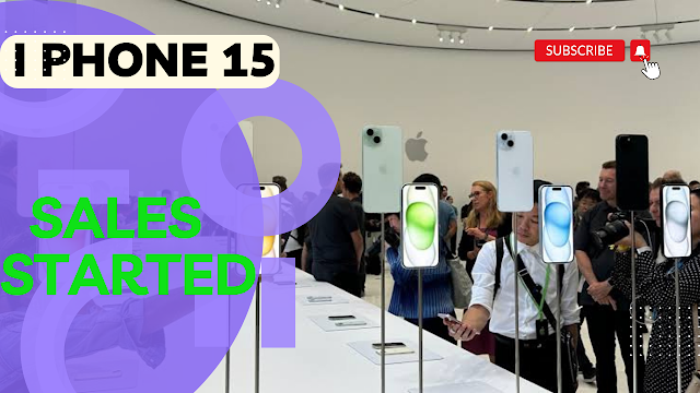 iPhone 15 sales have started. Sales started from 8 am