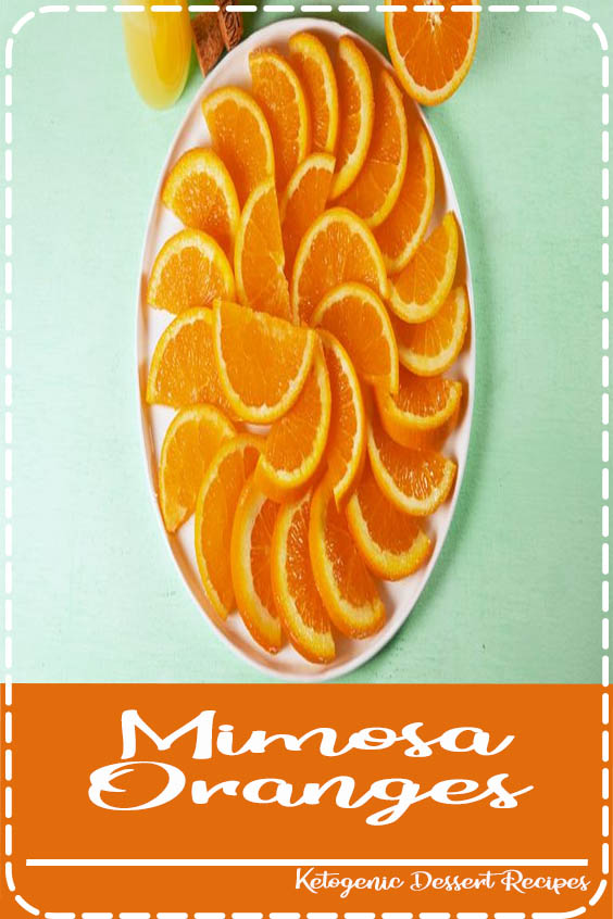 Serve these sweet slices of Mimosa Oranges by Delish.com at your next cocktail party.