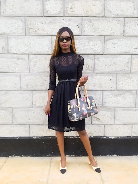 How To Look Chic In A Simple Little Lace Black Dress