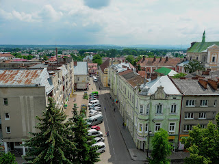 Самбор. Вид на улицу Богдана Хмельницкого с часовой башни