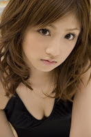 Cute Japanese Idol Ogura Yuko Black Bikini