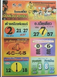 Thai Lottery 3up Sure Number Tips For 01-11-2018