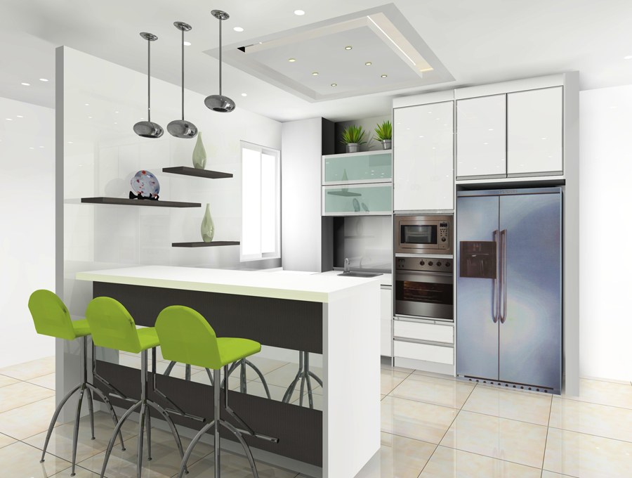 desain dapur kering dan basah<br />