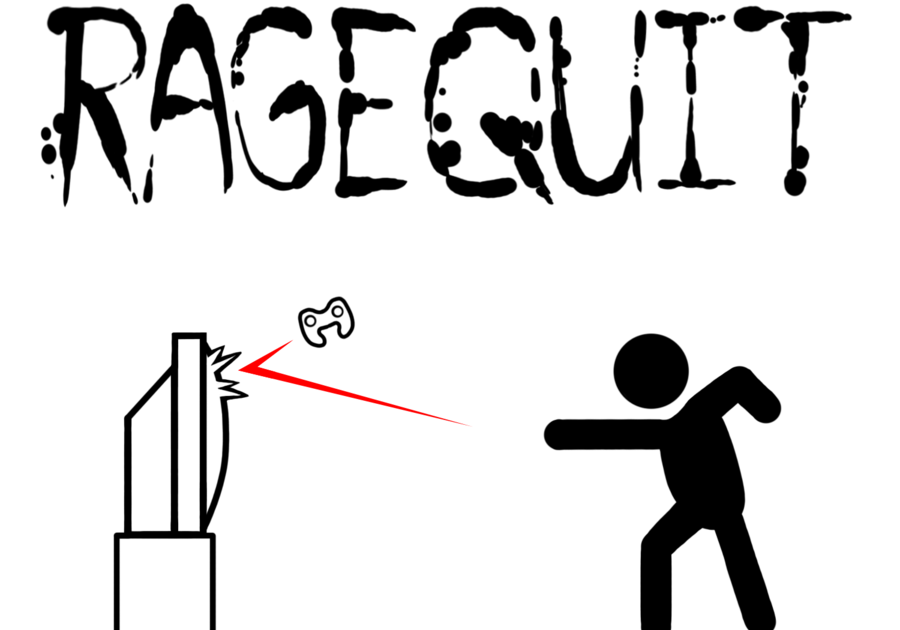 Rage quit' Poster by Kaly Prints