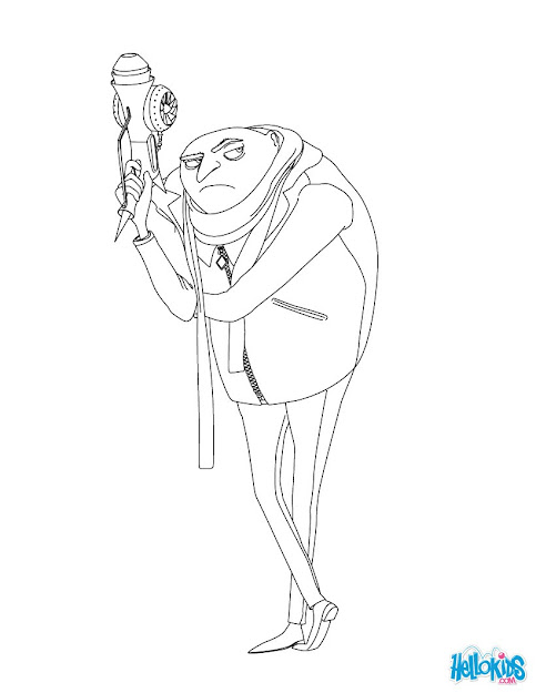 Gru Coloring Page  Coloring Page  Movie Coloring Pages  Despicable Me  Coloring  Pages