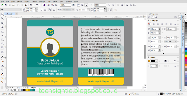 Membuat ID Card Menggunakan CorelDraw 25