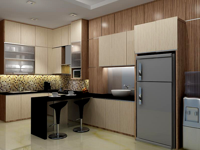 DESAIN PANTRY DAPUR  KERING RUMAH MODERN freewaremini