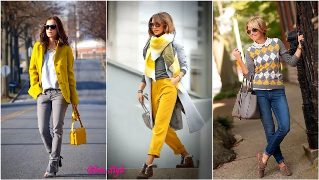 giallo e grigio abbinamenti