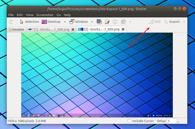 Shutter edit ubuntu 18