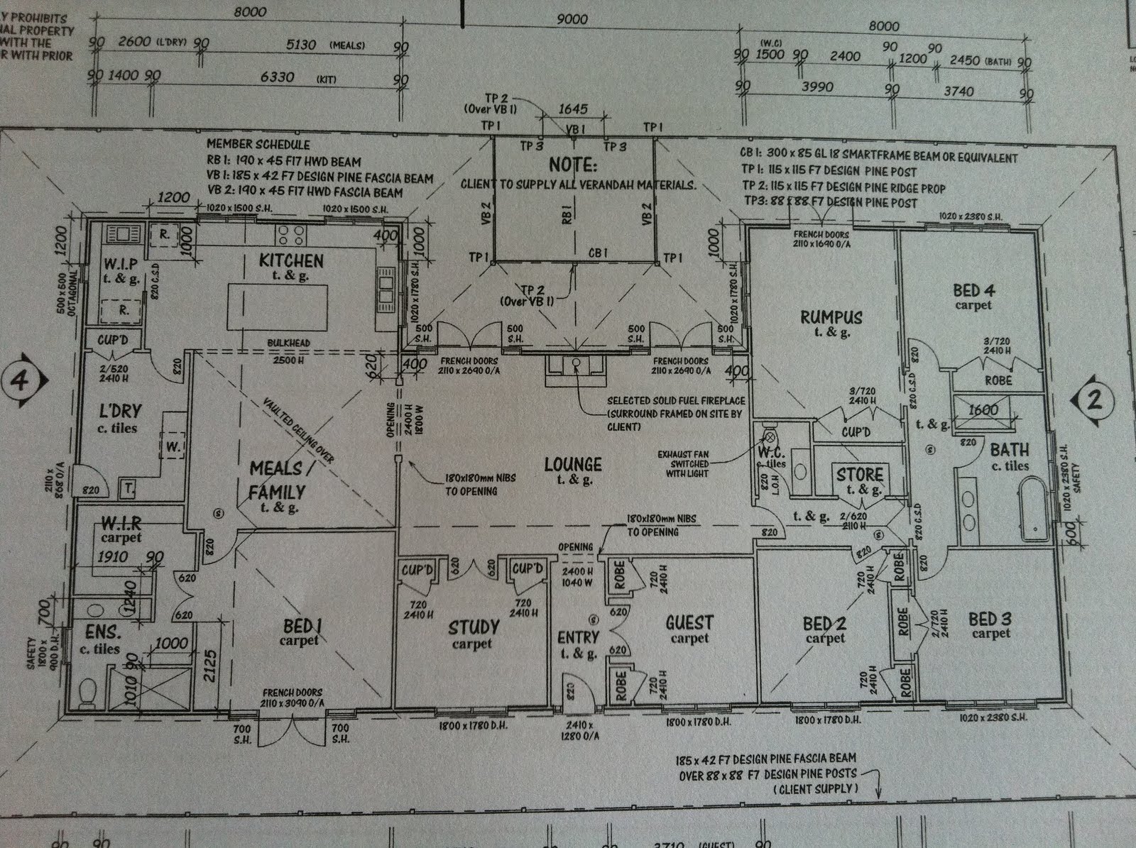 White Verandah  House  plans 