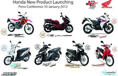 AP<a href='http://motor-cycle-info.blogspot.com/search/label/Honda?max-results=4'> honda</a>Thailand release injection 7 models motor-product