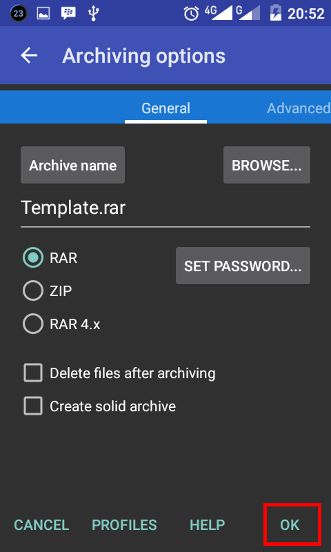 Cara Membuat File Rar Berpassword Di Android 6