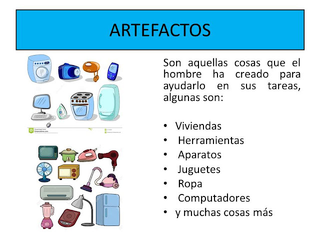 Resultado de imagen para mapa conceptual artefactos tecnológicos