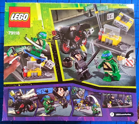 TMNT LEGO set 79118 Karai Bike Escape rear of pack