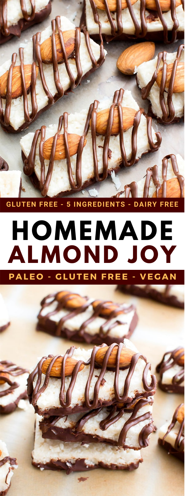 Paleo Almond Joy (Vegan, Gluten Free, Dairy Free) #desserts #healthy