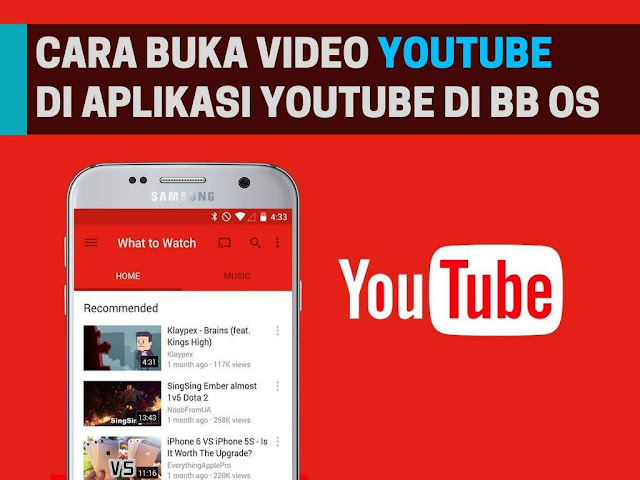 Cara Buka Video Youtube di Aplikasi Youtube Pada BlackBerry OS