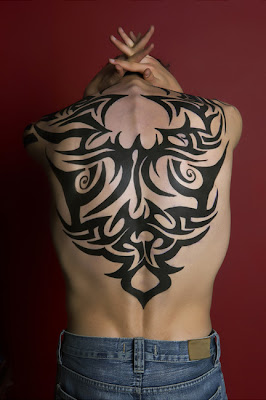 Tribal Tattoo Design For male Back