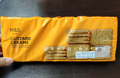 รีวิว มาร์ค แอนด์ สเปนเซอร์ คัสตาร์ดครีมบิสกิต (CR) Review Custard Creams Biscuit, Mark and Spencer Brand.