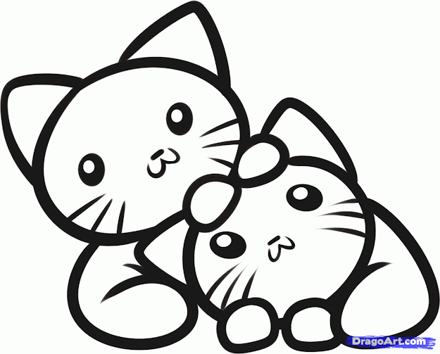 Awe How Cute Is This Picture Of Two Adorable Kittens Those Who Are  Familiar With The Tutorials On Dragoart Know That There Is Lot Of  Lessons Based On 