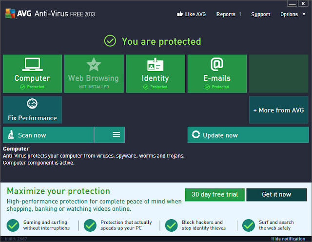 Download AVG Antivirus Edition 2013.0.2899 32-bit/64-bit