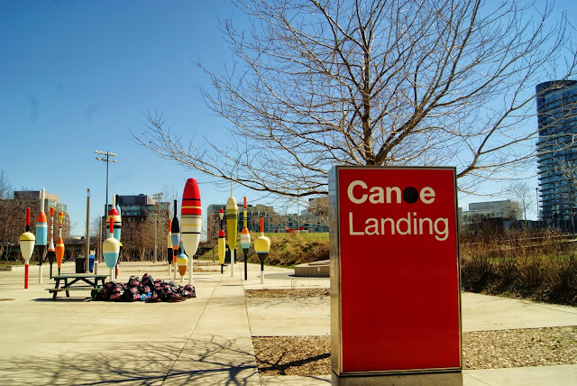 Douglas Coupland at Canoe Landing Park in Toronto, culture, public, installation, ciyplace artspace, art, artmatters, urban, fishing, ontario, canada, MOCCA, walking, tour, bobber plaza