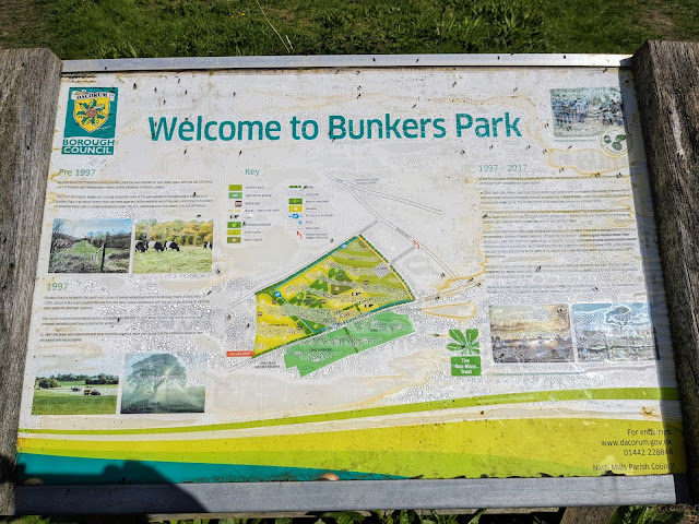 The information board at Bunkers Park