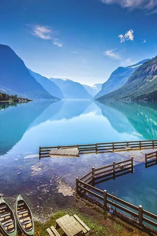 LAKE LOVATNET, STRYN, NORWAY