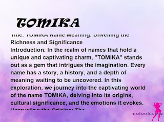 meaning of the name TOMIKA