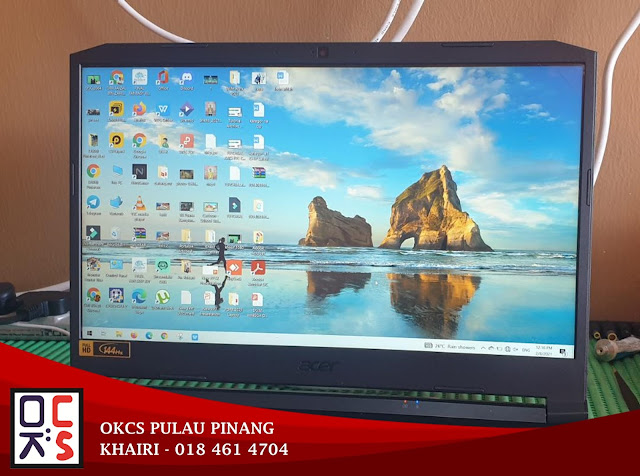 SOLVED: KEDAI REPAIR LAPTOP BERTAM | ACER AN515-51 SCREEN CRACK