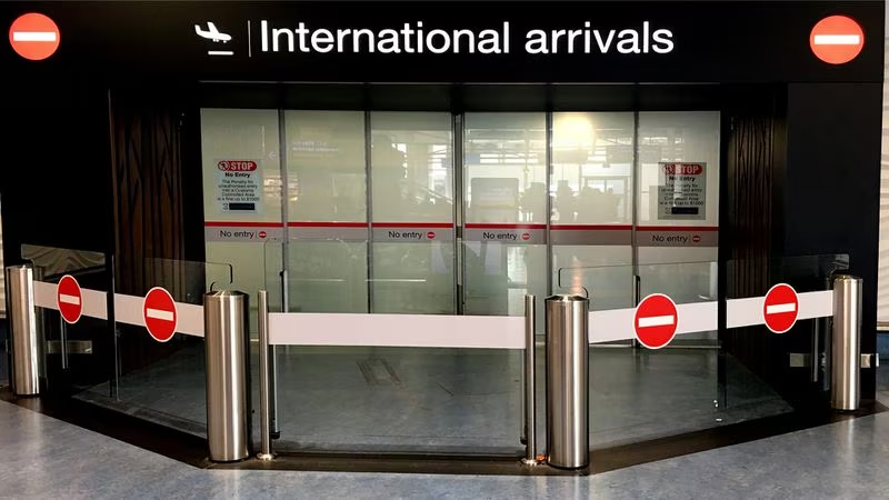 Cổng đến quốc tế tại sân bay Auckland