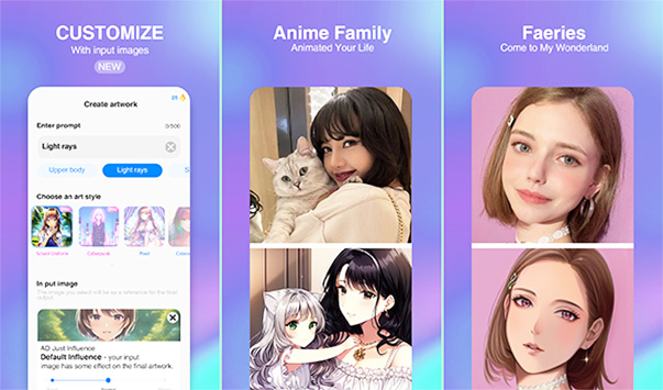 Anime AI - Tạo tác phẩm nghệ thuật AI 2D cho Android a2