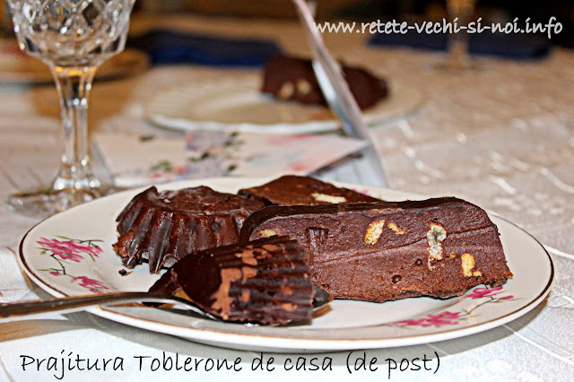 Prăjitură Toblerone de casă fără coacere (de post)