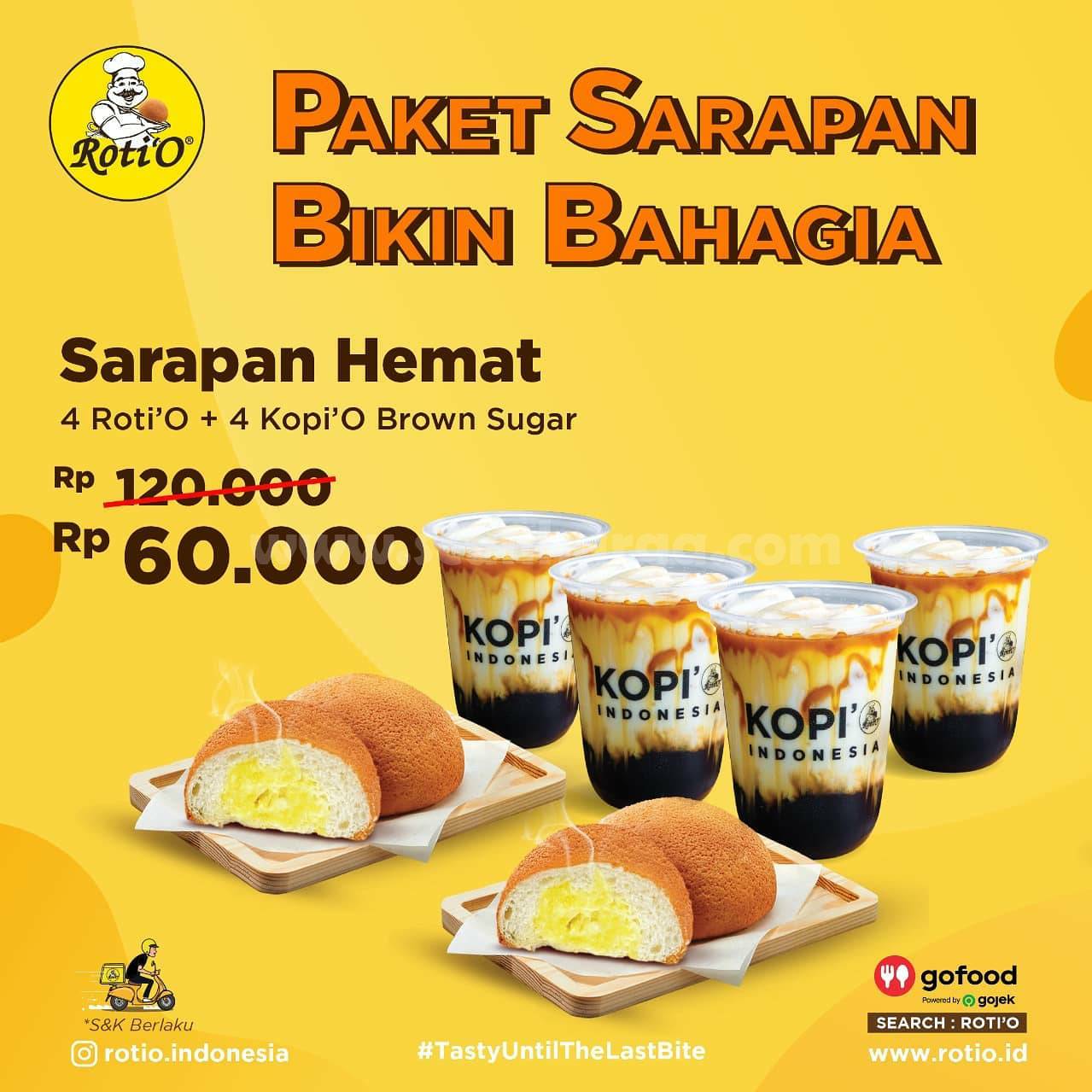 Promo ROTI'O Paket Sarapan Diskon Up To 50%