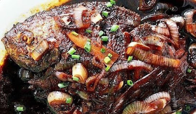 Ikan Bawal Hitam Sambal Kicap