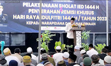 Sejumlah Warga Binaan Rutan Sanggau Mendapatkan Remisi Khusus Idul Fitri 1444 H