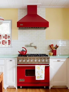 Ideias para Decorar uma Cozinha em Vermelho, num Estilo Rústico