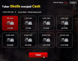 Cara Menukarkan Shell Garena ke bentuk Cash