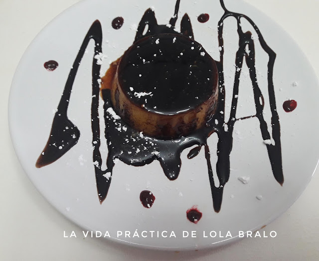 TOCINO DE CIELO CON SIROPE DE CHOCOLATE